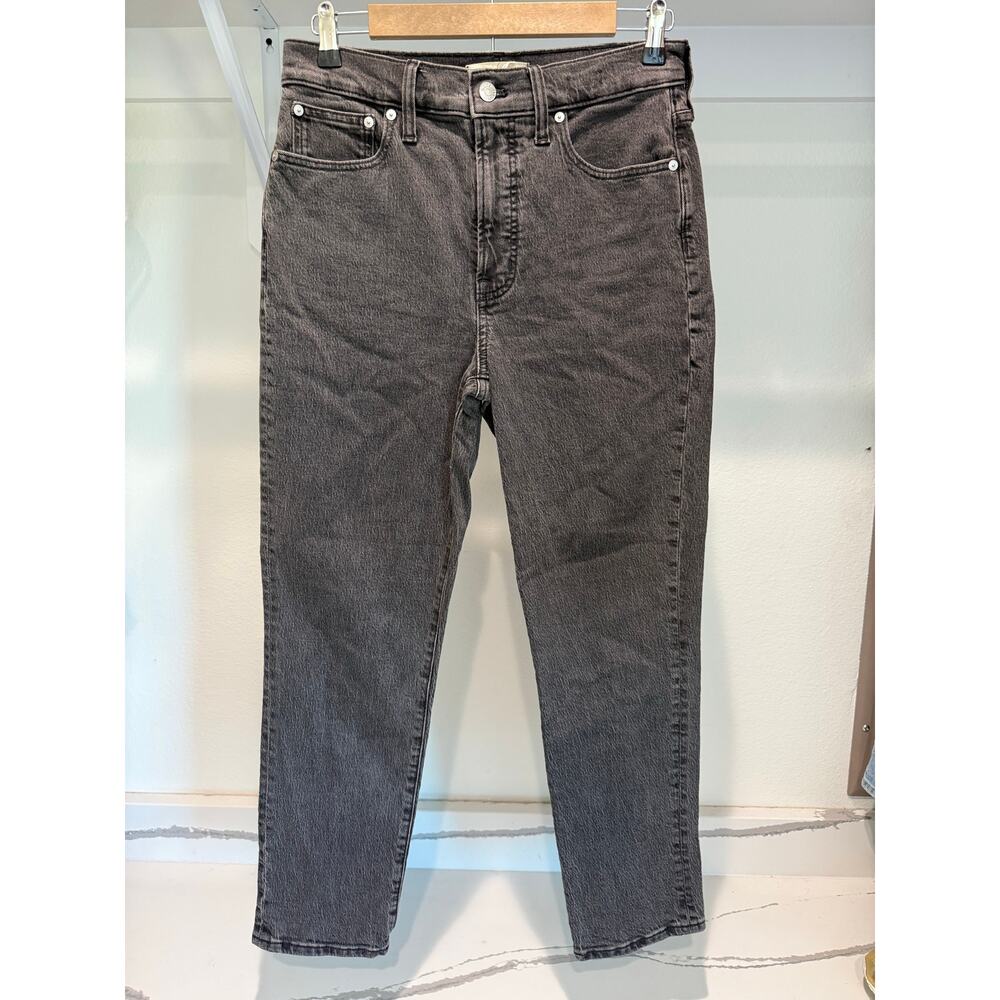 Madewell The‎ Perfect Vintage Jean Size 27 Black Denim Tapered Leg Jeans